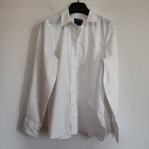 Ladies SZ 10 J Crew White Wren Long-Sleeve Blouse